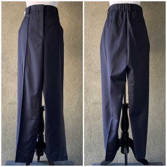 “COS” Navy Blue Wool Pants NWT size 12 - Picture 2 of 10